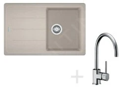 Franke Sets - Küchenset G56, Fragranit Spülbecken BFG 611-78, Sahara + Küchenarmatur FC 650, Chrom 114.0323.877