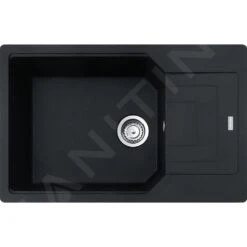 Franke Urban - Fragranit-Spüllbecken UBG 611-78 BB, 780x500 Mm, Schwarz Matt 114.0652.401