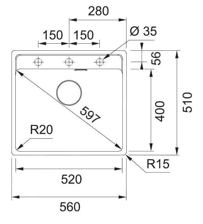 Franke Sets - Set G244, Fragranitspüle MRG 610-52 RTL Und Armatur FP 0408.031, Grauer Stein / Chrom 114.0675.599 2 Franke Sets - Set G244, Fragranitspüle MRG 610-52 RTL Und Armatur FP 0408.031, Grauer Stein / Chrom 114.0675.599 – Bild 2