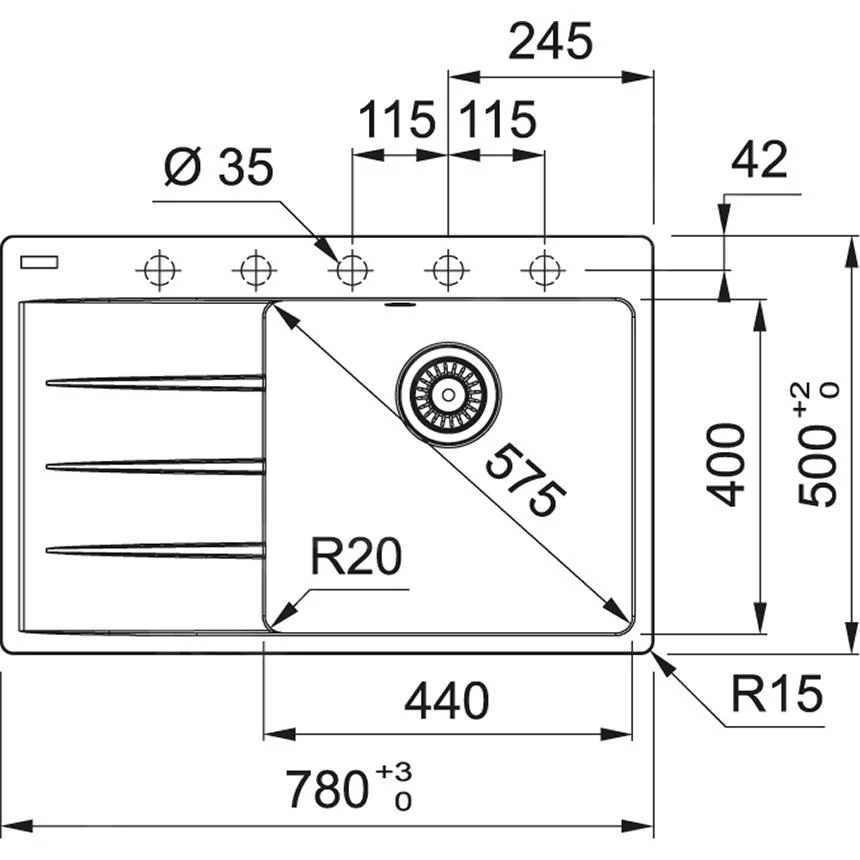 Franke Sets - Set G234, Fragranit Spülbecken CNG 611-78 TL/2 Und Küchenarmatur FP 9000.084, Felsgrau 114.0650.843 2 Franke Sets - Set G234, Fragranit Spülbecken CNG 611-78 TL/2 Und Küchenarmatur FP 9000.084, Felsgrau 114.0650.843 – Bild 2