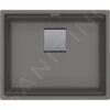 Franke Kubus 2 - Fragranitspüle KNG 110-52, 560x460 Mm, Steingrau 125.0641.422