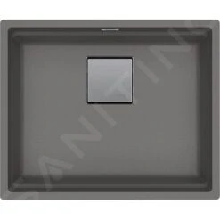 Franke Kubus 2 - Fragranitspüle KNG 110-52, 560x460 Mm, Steingrau 125.0641.422