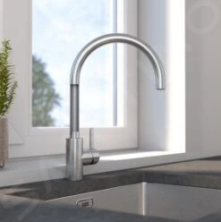 Franke Eos Neo - Spültischarmatur FC 0045.501 Mit Ausziehbarem Endstück, Edelstahl 115.0590.045 -FRANKE Geschäft 265904beee3820f22dbdf588