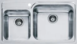 Franke Galassia - Spülbecken Edelstahl GAX 620, 860x500 Mm + Siphon 101.0120.146