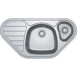 Franke Sets - SET N81, Edestahlspüle SKX 651 E, Eckig, Mit Armatur FC 9547.031, Edelstahl/Chrom 101.0618.836 -FRANKE Geschäft 28b5e4db41828d72764ef50c 1