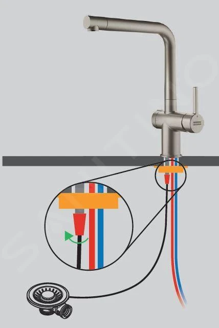 Franke Active - Einhebelmischer FN 5351.149, Mit Ablaufbedienung Twist Und Ausziehbarer Brause, Edelstahl 115.0653.505 5 Franke Active - Einhebelmischer FN 5351.149, Mit Ablaufbedienung Twist Und Ausziehbarer Brause, Edelstahl 115.0653.505 – Bild 5