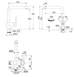 Franke Sets - Küchenset G116, Fragranitspüle BSG 611-62, Onyx + Armatur Samoa, Chrom 114.0440.605 7 Franke Sets - Küchenset G116, Fragranitspüle BSG 611-62, Onyx + Armatur Samoa, Chrom 114.0440.605 -FRANKE Geschäft 3e8728eb891026345fa4de19 16