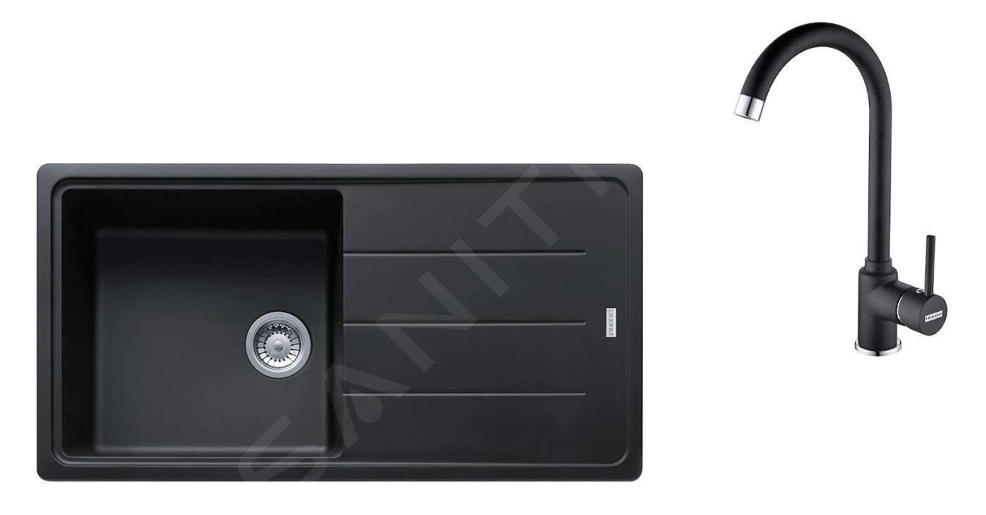 Franke Sets - SET G174, Fragranitspüle BFG 611 Mit Armatur FP 9000.071, Onyx/Onyx 114.0619.594 1 Franke Sets - SET G174, Fragranitspüle BFG 611 Mit Armatur FP 9000.071, Onyx/Onyx 114.0619.594