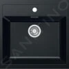 Franke Sirius - Tectonite Spülbecken SID 610, 560x530 Mm, Schwarz 114.0264.011