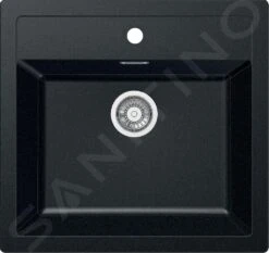 Franke Sirius - Tectonite Spülbecken SID 610, 560x530 Mm, Schwarz 114.0264.011