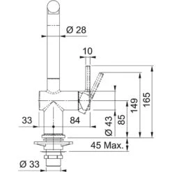 Franke Active New - Spültischarmatur FN 6564.031, Vorfenstermontage, Chrom 115.0653.390 -FRANKE Geschäft 479748799f50cee66a5c74c4