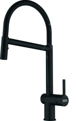 Franke Active - Spültischarmatur FN 3407.901, Mit Flexiblem Arm, Schwarz Matt 115.0653.409