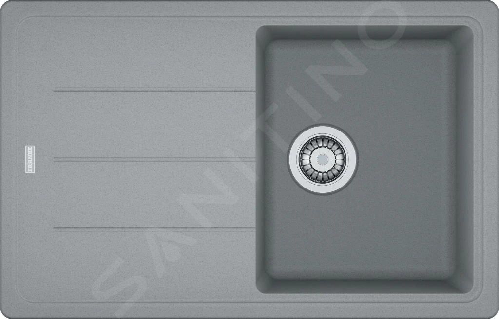 Franke Basis - Fragranit Spülbecken BFG 611-78, 780x500 Mm, Steingrau 114.0285.186 1 Franke Basis - Fragranit Spülbecken BFG 611-78, 780x500 Mm, Steingrau 114.0285.186