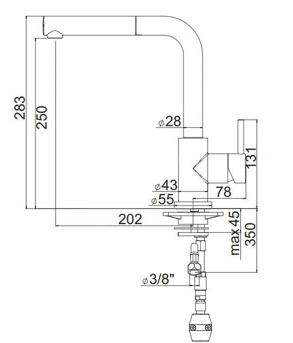 Franke Küchenarmaturen - Spültischarmatur FC 0147 Mit Ausziehbarem Auslauf, Chrom 115.0154.298 2 Franke Küchenarmaturen - Spültischarmatur FC 0147 Mit Ausziehbarem Auslauf, Chrom 115.0154.298 – Bild 2