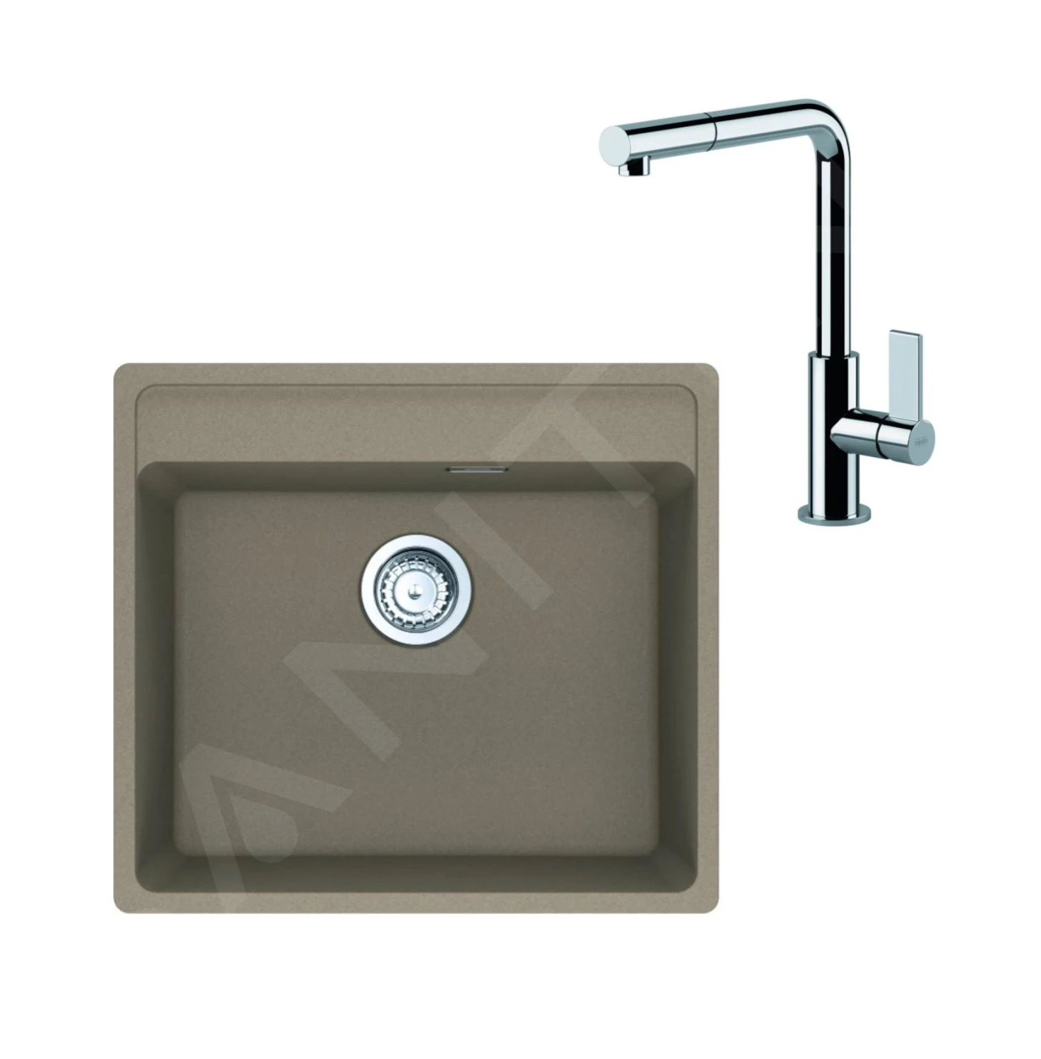 Franke Sets - Set G247, Fragranitspüle MRG 610-52 RTL Und Armatur FN 7394.031, Kaschmir / Chrom 114.0675.637 1 Franke Sets - Set G247, Fragranitspüle MRG 610-52 RTL Und Armatur FN 7394.031, Kaschmir / Chrom 114.0675.637