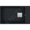 Franke Kubus 2 - Fragranit-Spüllbecken KNG 110-62, 760x460 Mm, Schwarz Matt 125.0627.321