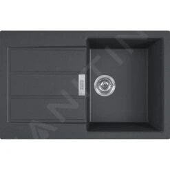 Franke Sirius 2.0 - Tectonite-Spüle S2D 611-78, 780x500 Mm, Schwarz 143.0613.582