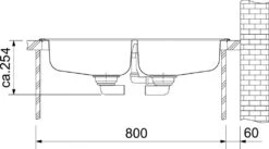 Franke Euroform - Spülbecken Edelstahl EFN 620-78, 780x475 Mm + Siphon 101.0120.102 -FRANKE Geschäft 78ce3ef95ec53c40b60978b0