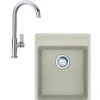 Franke Sets - Set G240, Fragranite-Spüle MRG 610-37 RTL Und Armatur FP 0408.031, Sahara / Chrom 114.0675.649