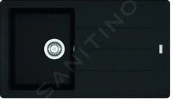 Franke Basis - Fragranit Küchenspüle BFG 611-86, 860x500 Mm, Schwarz Matt 114.0661.512