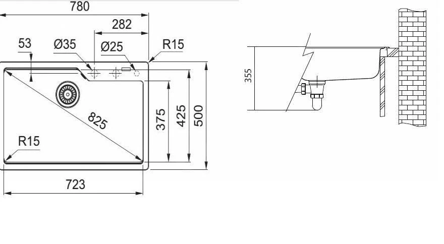 Franke Urban - Fragranit Spülbecken UBG 610-78, 780x500 Mm, Steingrau 114.0582.798 2 Franke Urban - Fragranit Spülbecken UBG 610-78, 780x500 Mm, Steingrau 114.0582.798 – Bild 2