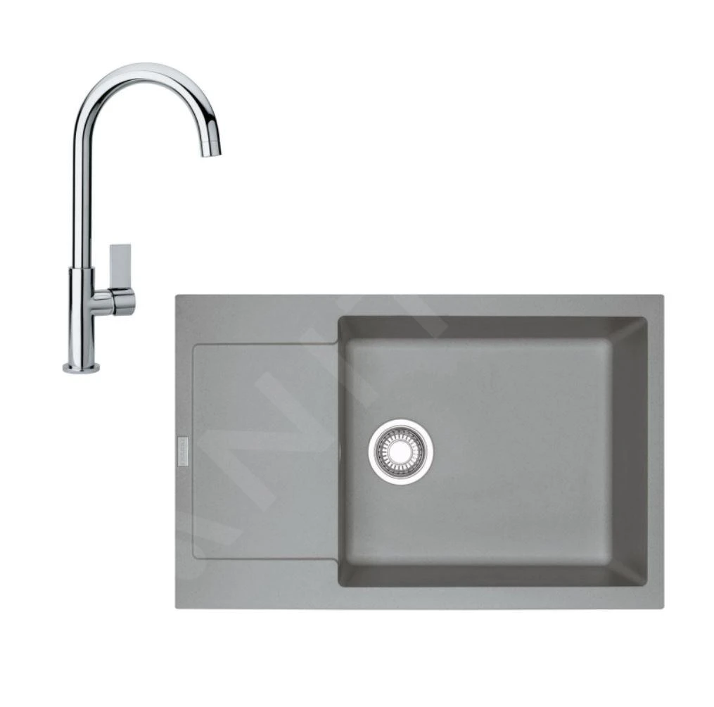 Franke Sets - Küchenset G169, Fragnitspüle MRG 611-78 BB Und Spültischarmatur FP 0408.031, Steingrau/verchromt 114.0587.961 1 Franke Sets - Küchenset G169, Fragnitspüle MRG 611-78 BB Und Spültischarmatur FP 0408.031, Steingrau/verchromt 114.0587.961