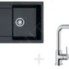 Franke Sets - Küchenset G40, Fragranit Spülbecken MRG 611, Onyx + Küchenarmatur FN 0147.031, Chrom 114.0283.433