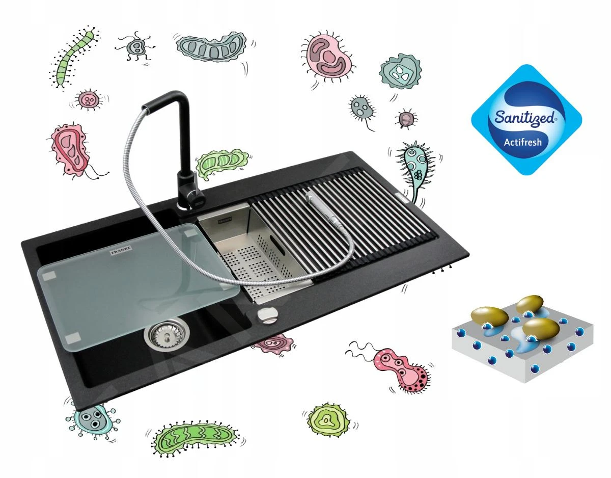 Franke Sets - Küchenset G56, Fragranit Spülbecken BFG 611-78, Onyx + Küchenarmatur FC 650, Chrom 114.0323.875 4 Franke Sets - Küchenset G56, Fragranit Spülbecken BFG 611-78, Onyx + Küchenarmatur FC 650, Chrom 114.0323.875 – Bild 4