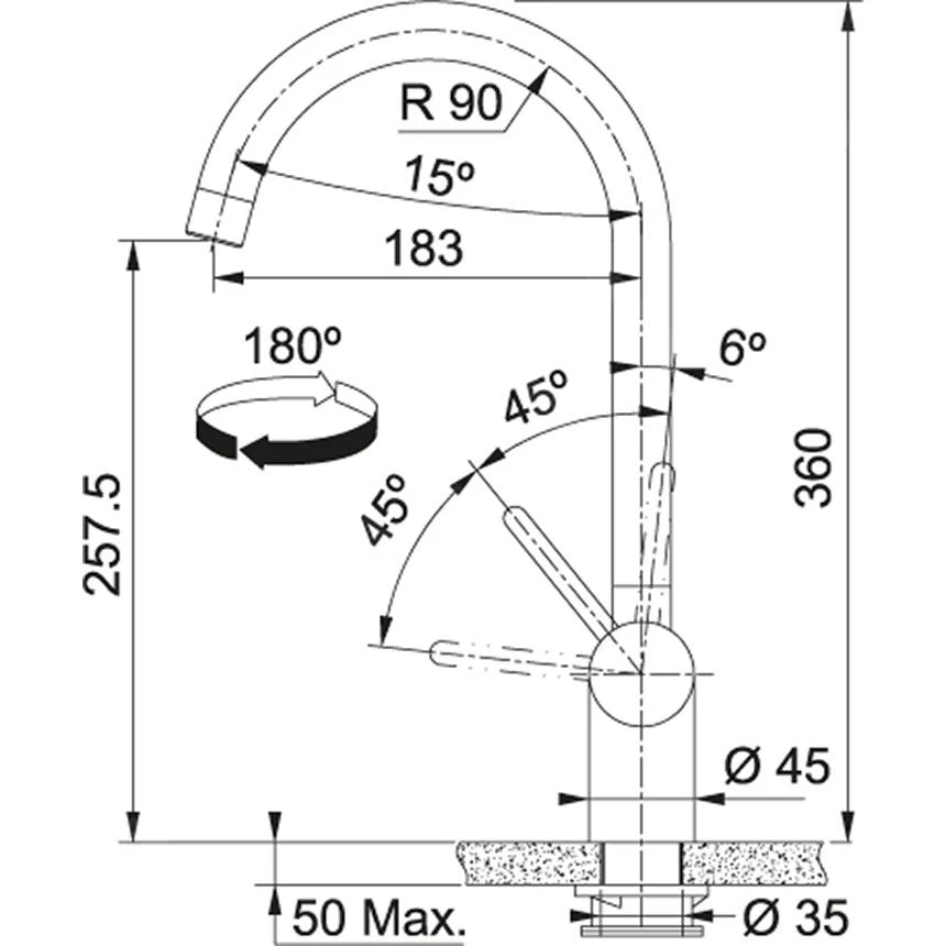 Franke Leda Neo - Küchenarmatur FC 0046, Edelstahl 115.0590.046 2 Franke Leda Neo - Küchenarmatur FC 0046, Edelstahl 115.0590.046 – Bild 2
