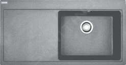 Franke Mythos - Fragranit Spülbecken MTG 611/7, 1000x515 Mm, Steingrau 114.0150.014