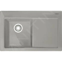 Franke Mythos - Keramikpüle MTK 611-78/2, 780x510 Mm, Perlgrau Matt 124.0433.448