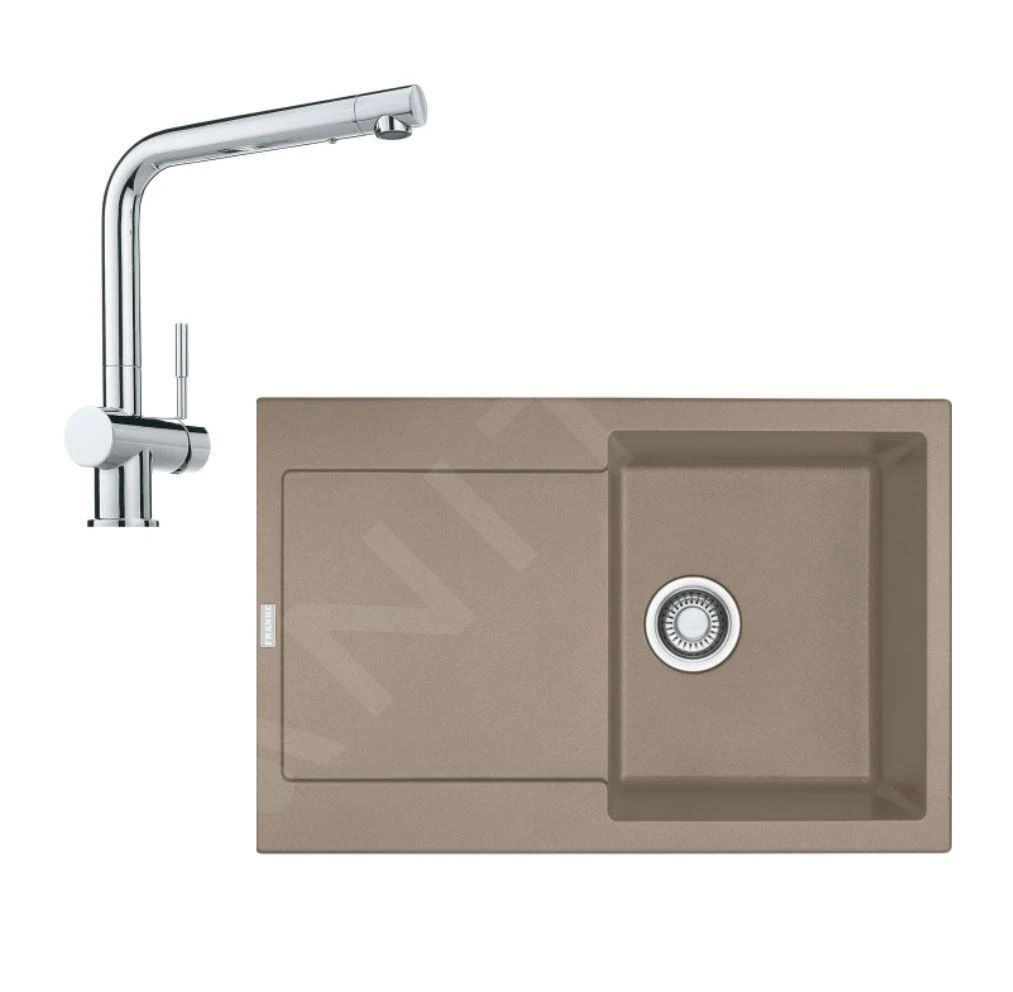 Franke Sets - Küchenset G39, Fragnitspüle MRG 611 Und Spültischarmatur Samoa, Kaschmir/verchromt 114.0510.267 1 Franke Sets - Küchenset G39, Fragnitspüle MRG 611 Und Spültischarmatur Samoa, Kaschmir/verchromt 114.0510.267