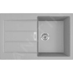 Franke Sirius 2.0 - Tectonite-Spüle S2D 611-78, 780x500 Mm, Grau 143.0613.585