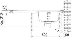 Franke Neptun - Spülbecken Edelstahl NEX 611/7, 860x510 Mm 101.0120.272 -FRANKE Geschäft c7626d7b3bde095ef1313a97