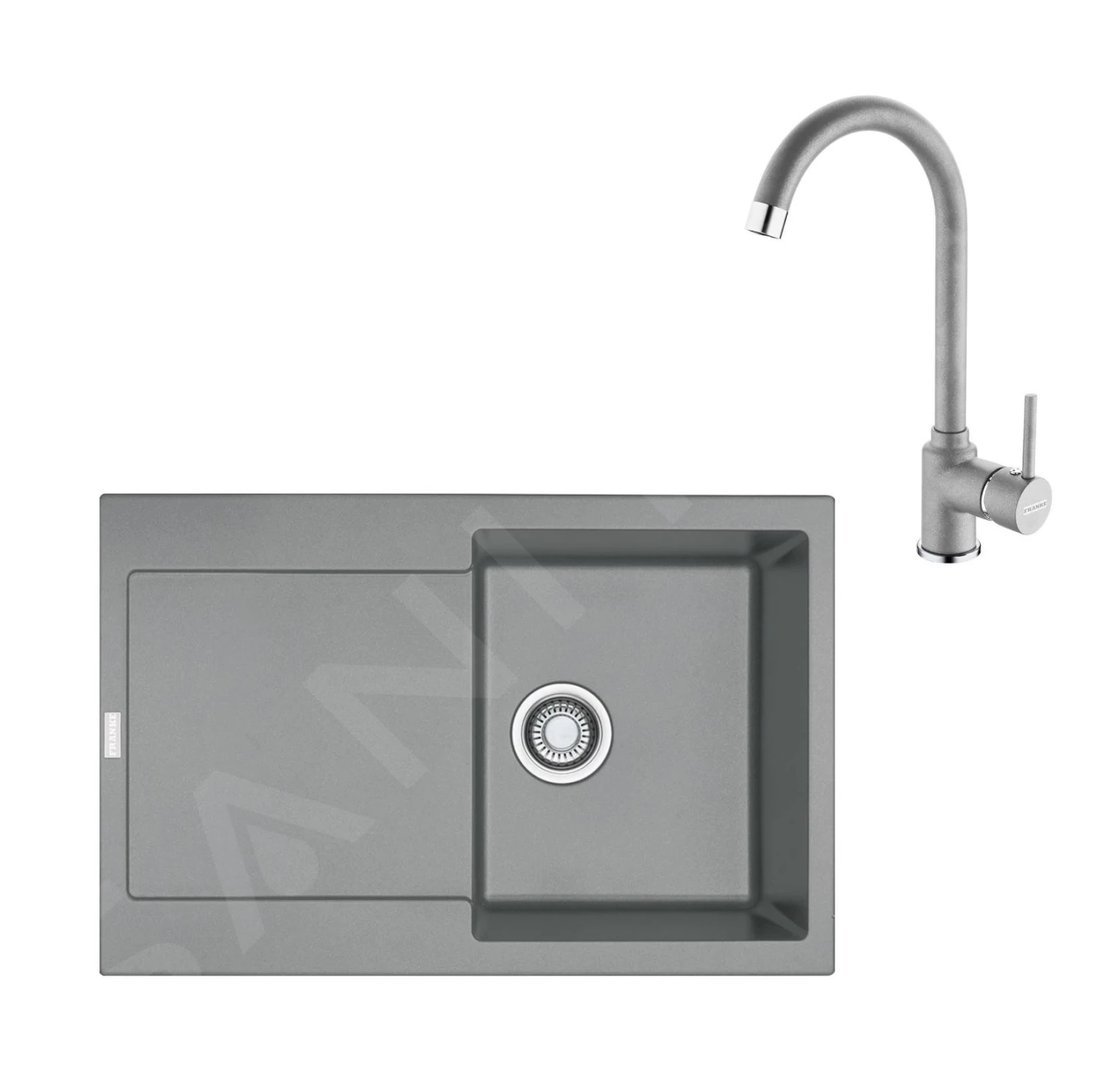 Franke Sets - Küchenset G168, Fragnitspüle MRG 611 Und Spültischarmatur FP 9000.084, Steingrau 114.0587.980 1 Franke Sets - Küchenset G168, Fragnitspüle MRG 611 Und Spültischarmatur FP 9000.084, Steingrau 114.0587.980