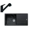 Franke Sets - Set G138, Fragranite-Spüle BFG 611 Und Armatur FC 9547.901, Mattschwarz 114.0675.664
