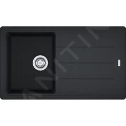 Franke Basis - Fragranit Spülbecken BFG 611-86, 860x500 Mm, Onyx 114.0494.913