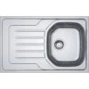 Franke Onda - Spüle OLL 611-79, 790x500 M, Edelstahl/gewebte Struktur 101.0613.121