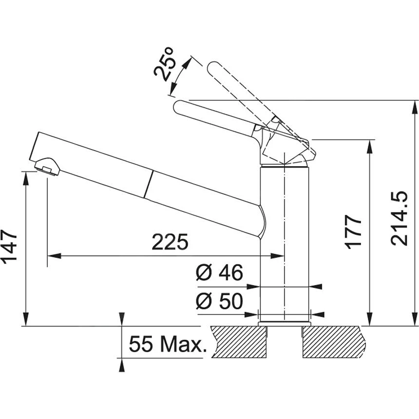 Franke Sets - Set G227, Fragranit-Spüle CNG 611-78 TL/7 Und Armatur FC 3055.071, Schwarz Matt/chrom 114.0675.670 3 Franke Sets - Set G227, Fragranit-Spüle CNG 611-78 TL/7 Und Armatur FC 3055.071, Schwarz Matt/chrom 114.0675.670 – Bild 3