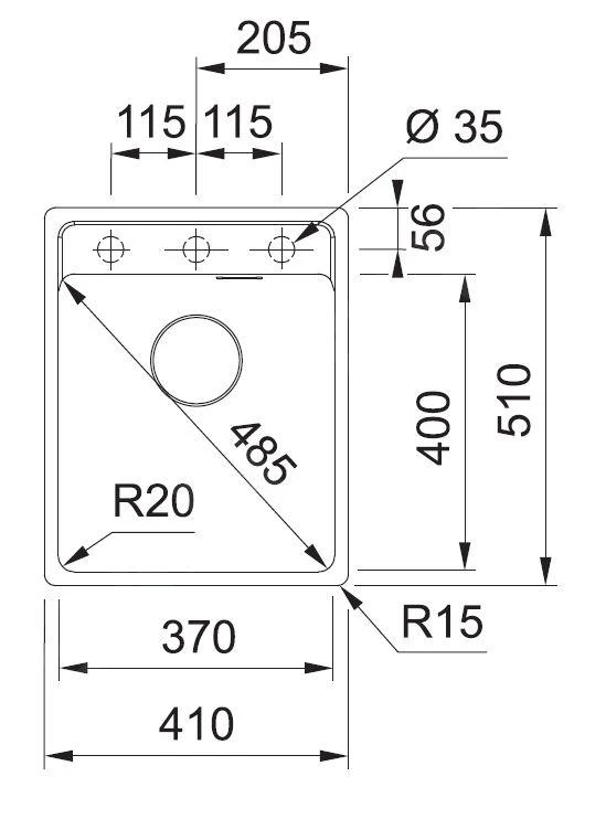 Franke Sets - Set G240, Fragranitspüle MRG 610-37 RTL Und Armatur FP 0408.031, Kaschmir / Chrom 114.0675.650 2 Franke Sets - Set G240, Fragranitspüle MRG 610-37 RTL Und Armatur FP 0408.031, Kaschmir / Chrom 114.0675.650 – Bild 2