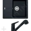 Franke Sets - Küchenset G55, Fragranit Spülbecken BFG 611-62, Onyx + Küchenarmatur FC 9547, Onyx 114.0323.817