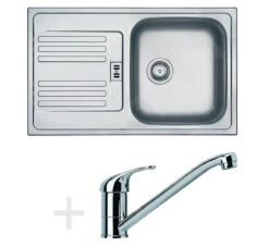 Franke Sets - Küchenset N35, Edelstahlspüle EFN 614-78 + Armatur FB 250.031, Chrom 101.0684.390