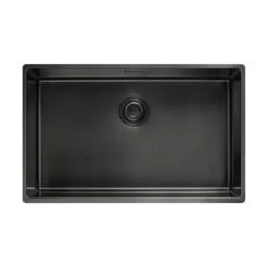 Franke Einbaubecken Mythos Masterpiece Premium BXM 210 / 110-68 Edelstahl PVD Anthracite, Druckknopfventil