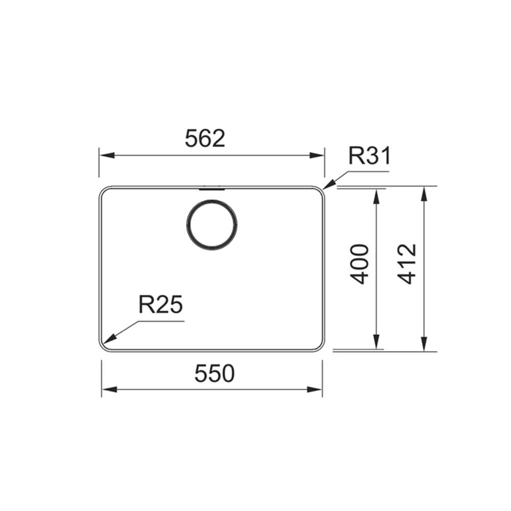 Franke Einbaubecken Mythos MYX 210-55 Edelstahl Gebürstet 4 Franke Einbaubecken Mythos MYX 210-55 Edelstahl Gebürstet – Bild 4