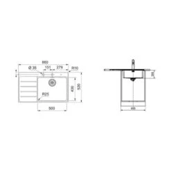 Franke Einbauspüle Mythos MYX 211 A Edelstahl 6 Franke Einbauspüle Mythos MYX 211 A Edelstahl -FRANKE Geschäft franke einbaubecken mythos myx 211 a edelstahl gebuerstet3