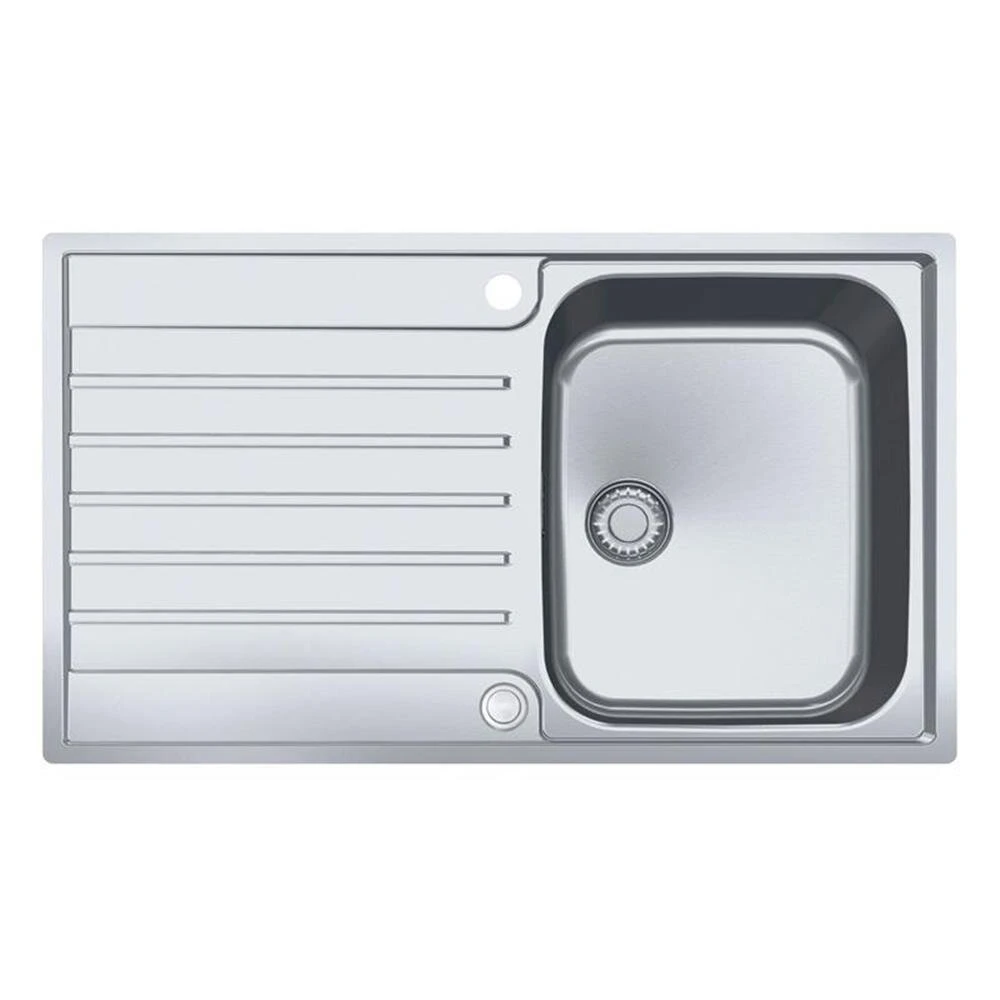 Franke Einbauspüle Argos AGX 211 Edelstahl, Druckknopfventil 1 Franke Einbauspüle Argos AGX 211 Edelstahl, Druckknopfventil