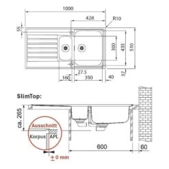 Franke Einbauspüle Argos G AGX 251 G Edelstahl, Druckknopfventil 8 Franke Einbauspüle Argos G AGX 251 G Edelstahl, Druckknopfventil -FRANKE Geschäft franke einbauspuele argos g agx 251 g edelstahl druckknopfventil4
