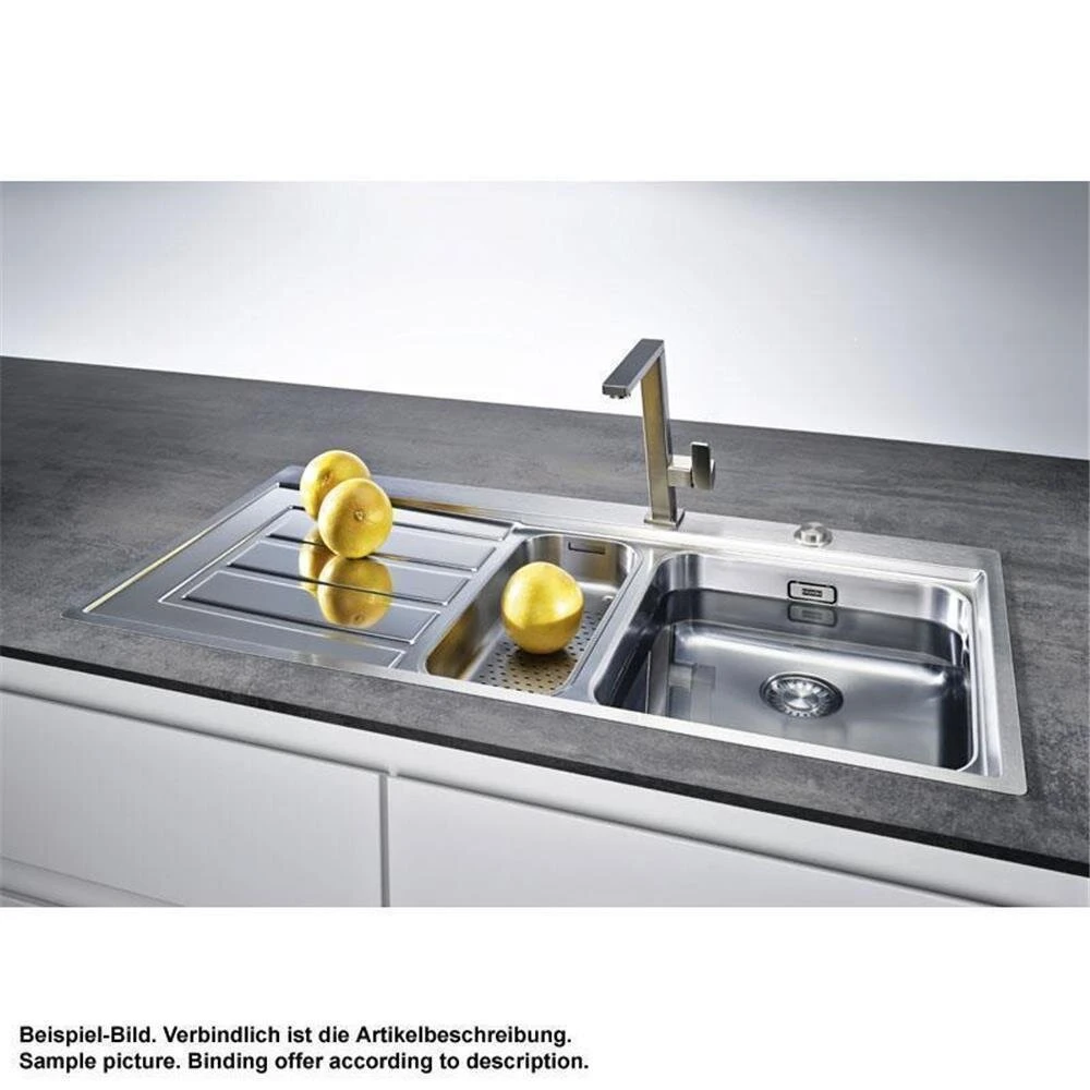 Franke Einbauspüle Epos EOX 251 Edelstahl, Druckknopfventil 2 Franke Einbauspüle Epos EOX 251 Edelstahl, Druckknopfventil – Bild 2