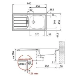 Franke Einbauspüle Euroset ESN 614 NOVA Edelstahl Seidenmatt -FRANKE Geschäft franke einbauspuele euroset esn 614 nova edelstahl seidenmatt3