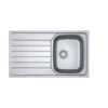 Franke Einbauspüle Spark, SKL 611-86 Edelstahl Leinen